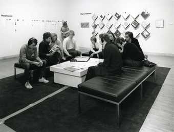 Fig.6 The lounge environment in Audio, Tape-Slide, Drawings and Performance at Tate, 23 August – 8 September 1982