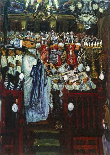 Fig.5 Hyman Bloom, The Synagogue 1940