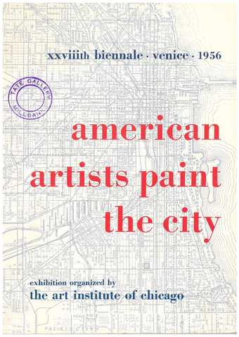 Fig.5 Cover of the catalogue to Katherine Kuh’s exhibition American Artists Paint the City, 1956 