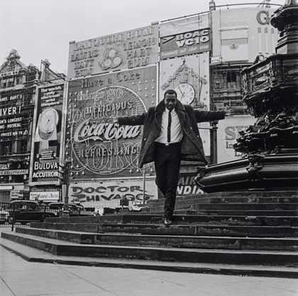 James Barnor, Mike Eghan at Piccadilly Circus, London 1967, printed 2010