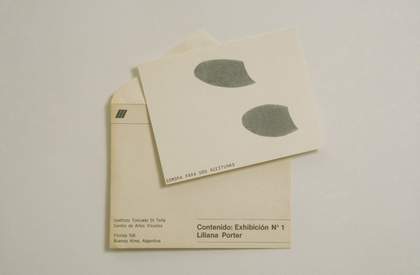 Liliana Porter/New York Graphic Workshop Shadow for Two Olives, from Mail Exhibitions 1969 