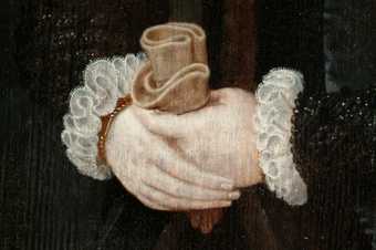 Fig.6 Detail of the sitter’s hands and costume