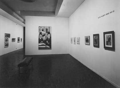 Fig.6 Installation view of Ben Shahn’s exhibition at the Museum of Modern Art, New York, showing works from the Sacco and Vanzetti series 1948