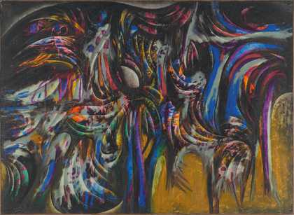 Fig.6 Simon Hantaï, Fleurs d’amants, No.69 1954
