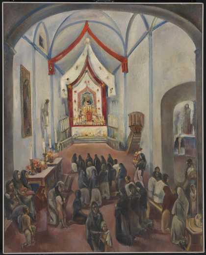 Fig.6 Maurice Sterne, Mexican Church Interior 1934–5