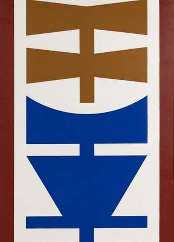 Fig.6 Rubem Valentim Emblema logotipo poético de cultura Afro-Brasileira – n° 8 1976 Acrylic on canvas 1010 x 750 mm Museu de Arte de São Paulo (MASP), São Paulo