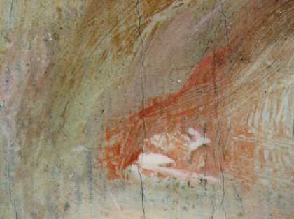  Fig.7 Detail at x10 magnification of the inner corner of the sitter’s left eye