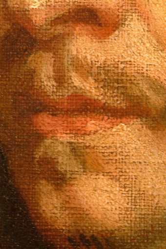 Fig.7 Detail of the sitter's mouth