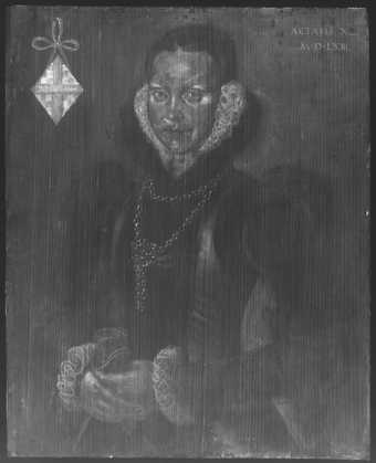 Fig.7 X-radiograph of Portrait of Elizabeth Roydon, Lady Golding