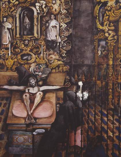 Fig.7 Edward Burra, Mexican Church c.1938