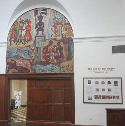 Fig.7 Hale Woodruff, Native Forms 1950–1, panel 1 of The Art of the Negro