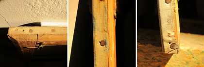 Details of tacking margins with original tacks