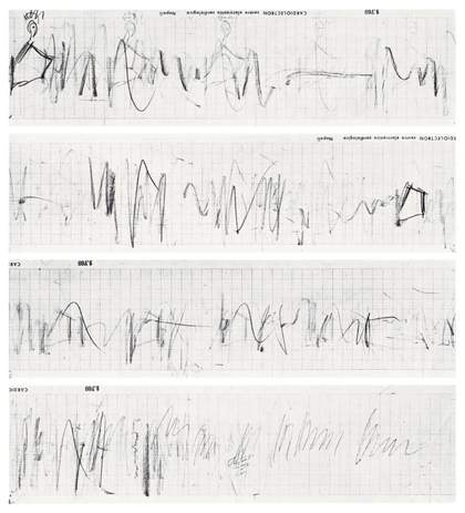 Fig.8 Film still from Mario Franco’s Diagramma Terremoto (Joseph Beuys, Naples 1981) 1997, showing detail of Diagramma Terremoto in Naples, 1981 © Mario Franco