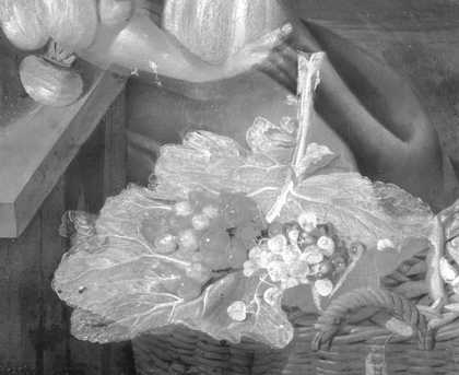 Fig.8 Infrared detail of the composition, showing superimposition of small elements over larger