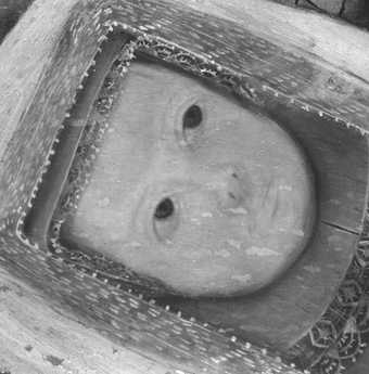 Fig.8 Infrared reflectograph detail of the face of the baby on the left