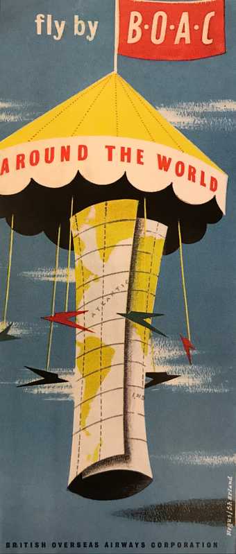 Fig.8 Dick Negus and Phillip Sharland, Poster design for the British Overseas Airway Corporation, c.1955