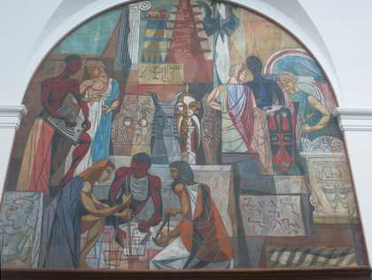 Fig.8 Hale Woodruff, Interchange 1950–1, panel 2 of The Art of the Negro