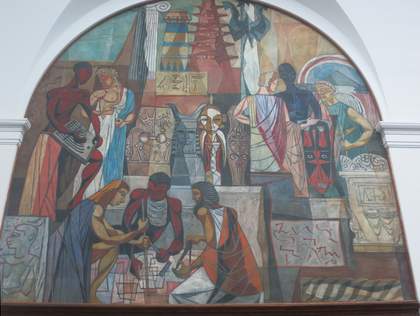 Fig.8 Hale Woodruff, Interchange 1950–1, panel 2 of The Art of the Negro