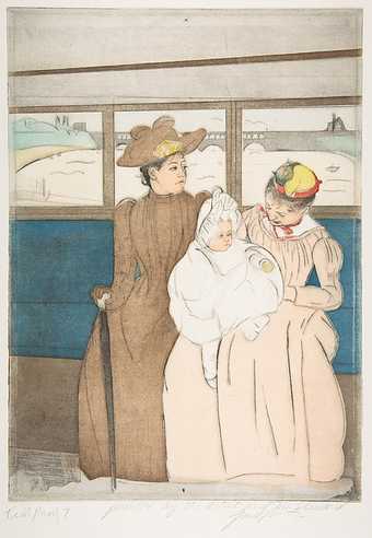 Fig.8 Janet Lee Kadesky Ruttenberg with Sue Fuller and Donn Steward, after Mary Cassatt In the Omnibus 1975–7 (finished print)
