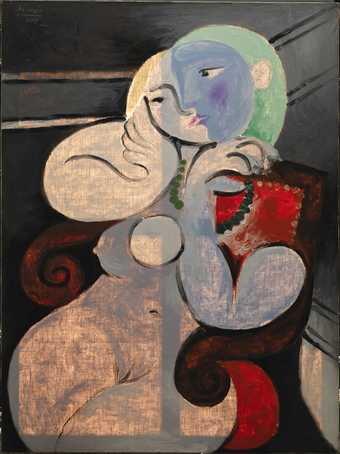 Nude Woman in a Red Armchair 1932 in transmitted light