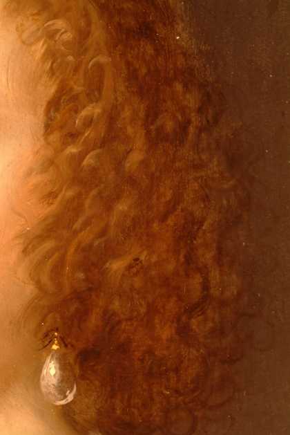 Fig.9 The earring, neck, lower cheek and hair