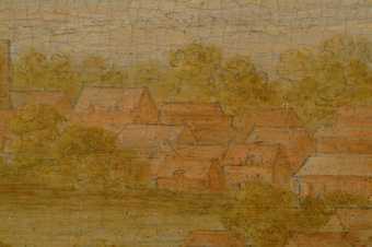 Fig.9 Detail of distant cottages in normal light