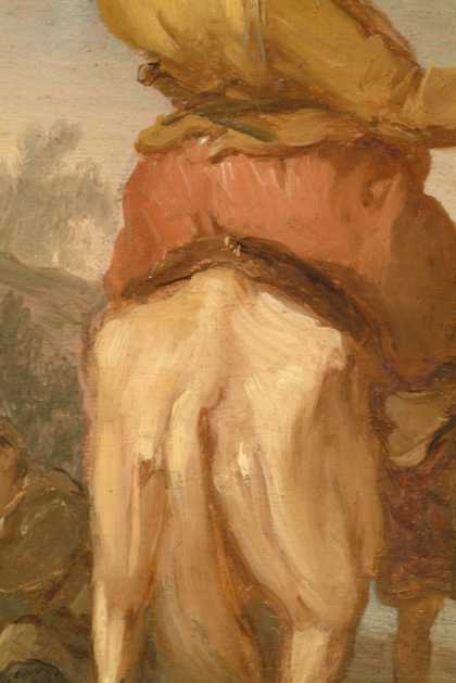 Fig.9 Detail of brushwork in the horse