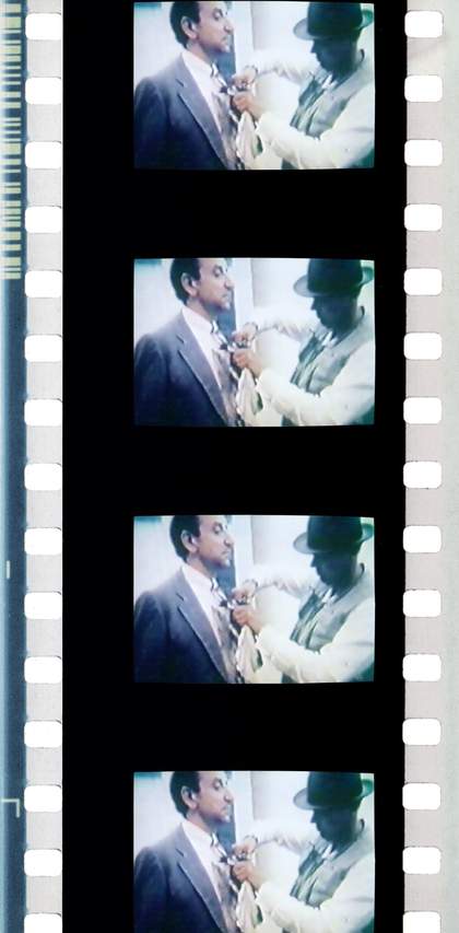 Fig.9 Film still from Mario Franco’s Diagramma Terremoto (Joseph Beuys, Naples 1981) 1997, showing detail of Vestito Terremoto in Naples, 1981