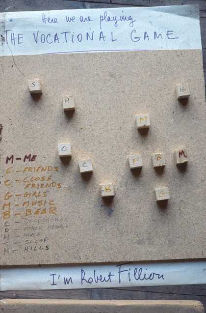 Fig.9 Robert Filliou, The Vocational Game 1970