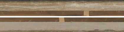 Details of top foldover and lower foldover edges from reverse