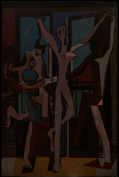 The Three Dancers 1925 in transmitted light