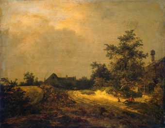 Jacob van Ruisdael, Peasant Cottages in Dunes 1647