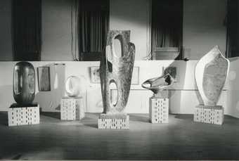 Installation view of Exhibition on the Occasion of the Conferment of the Honorary Freedom of the Borough of St Ives on Bernard Leach and Barbara Hepworth, St Ives Guildhall, 1968