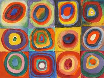 Wassily Kandinsky, Color Study: Squares with Concentric Circles 1913