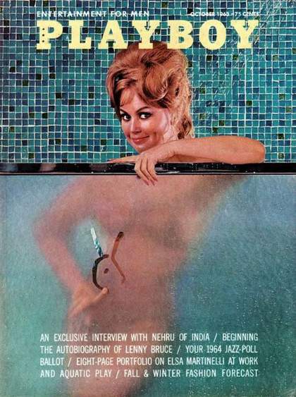 Front cover of Playboy, October 1963
