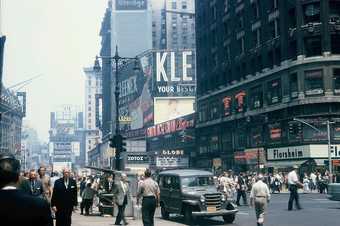Kleenex billboard, Times Square, New York, 1959