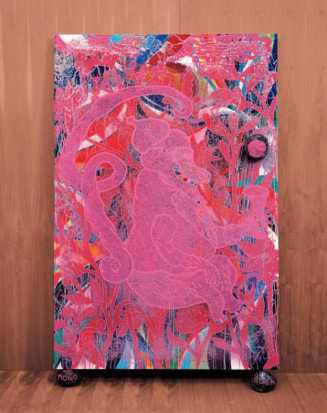 Chris Ofili, Mono Rosa (Pink Monkey) from The Upper Room