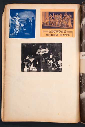Press cuttings of the Lecuona Cuban Boys in Edward Burra’s scrapbook c.1929–36