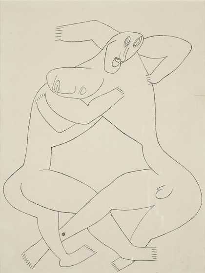 Henri Gaudier-Brzeska, The Wrestlers c.1913