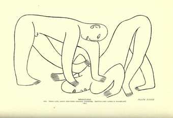 Henri Gaudier-Brzeska, The Wrestlers reproduced in Ezra Pound, A Memoir of Gaudier-Brzeska