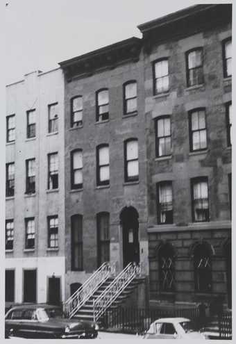 Exterior of Louise Nevelson's townhouse, 323 30th Street, New York City c.1956