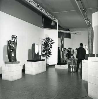 Installation view of Barbara Hepworth, Tate Gallery, 1968, Tate Archive