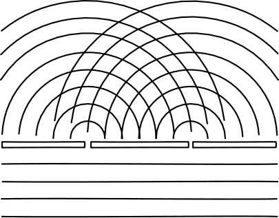 John D. Norton, Diffraction Diagram, published in ‘The Quantum Theory of Waves and Particles’, Pittsburgh 2001