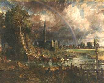 John Constable Salisbury Cathedral from the Meadows exhibited 1831