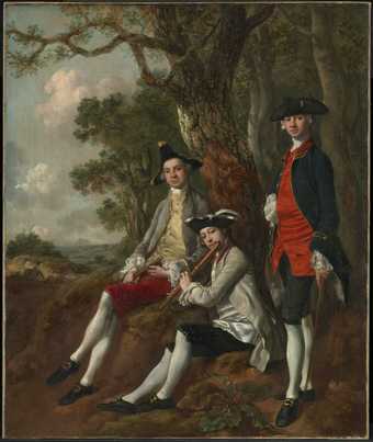 Thomas Gainsborough, Peter Darnell Muilman, Charles Crokatt and William Keable in a Landscape c.1750