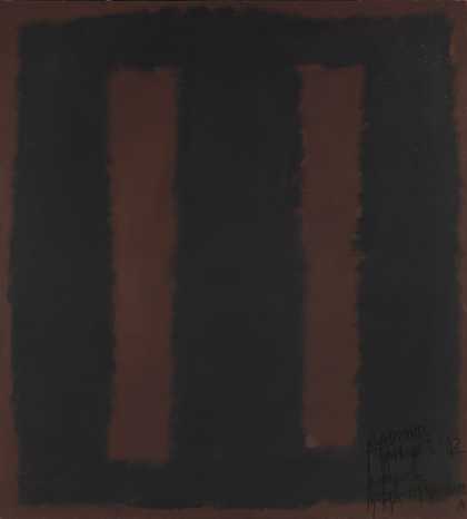 Mark Rothko Black on Maroon 1958 after vandalism of 7 October 2012