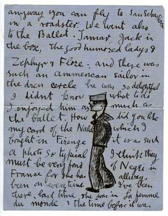 Edward Burra Letter to Barbara Ker-Seymer 23 July 1926
