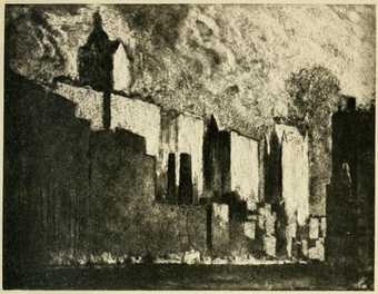 Joseph Pennell, Cliffs of West Street, New York 1908