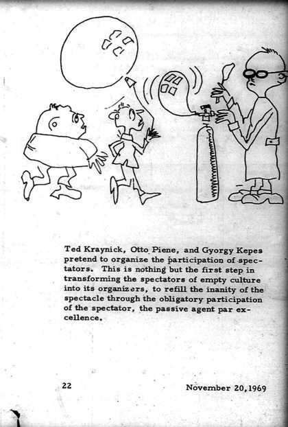 Pamphlet created by the Council for Creative Existence (CCE), 1969