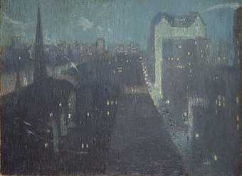 Julian Alden Weir, The Plaza: Nocturne 1911
